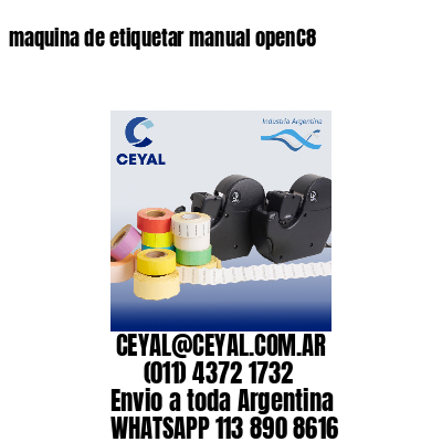 maquina de etiquetar manual openC8