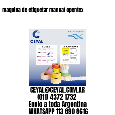 maquina de etiquetar manual opentex