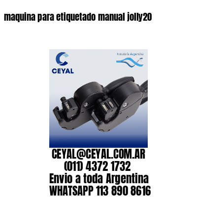 maquina para etiquetado manual jolly20