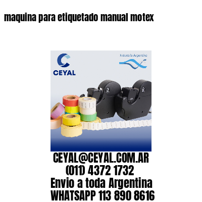 maquina para etiquetado manual motex