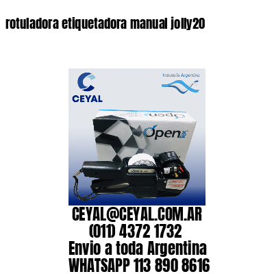 rotuladora etiquetadora manual jolly20