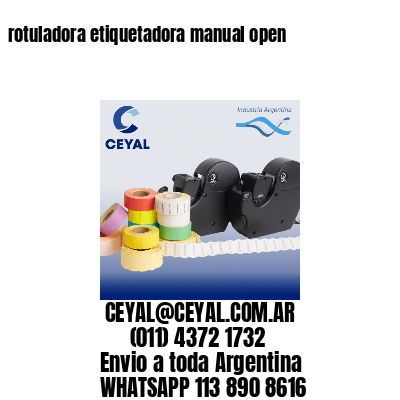 rotuladora etiquetadora manual open