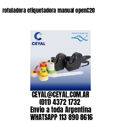 rotuladora etiquetadora manual openC20