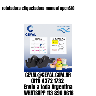 rotuladora etiquetadora manual openS10