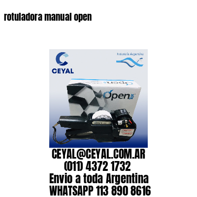 rotuladora manual open