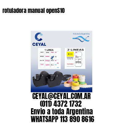rotuladora manual openS10