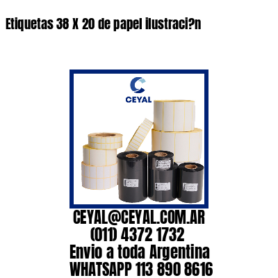 Etiquetas 38 X 20 de papel ilustraci?n