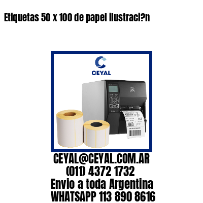 Etiquetas 50 x 100 de papel ilustraci?n