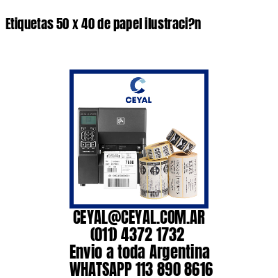 Etiquetas 50 x 40 de papel ilustraci?n