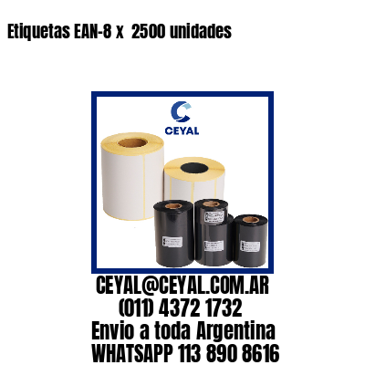 Etiquetas EAN-8 x  2500 unidades