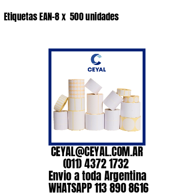 Etiquetas EAN-8 x  500 unidades