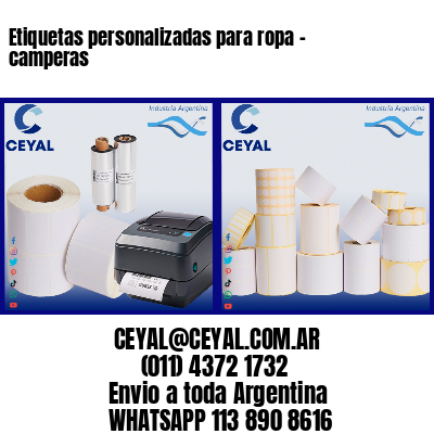 Etiquetas personalizadas para ropa – camperas