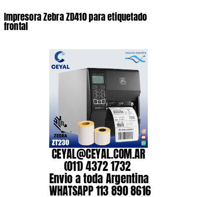 Impresora Zebra ZD410 para etiquetado frontal