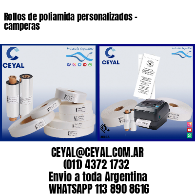 Rollos de poliamida personalizados – camperas