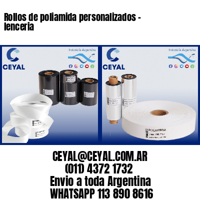 Rollos de poliamida personalizados – lenceria