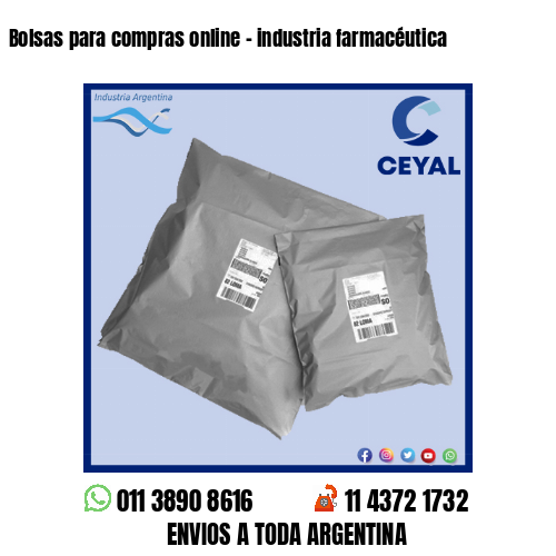 Bolsas para compras online – industria farmacéutica