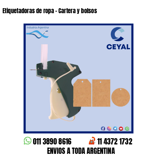 Etiquetadoras de ropa – Cartera y bolsos