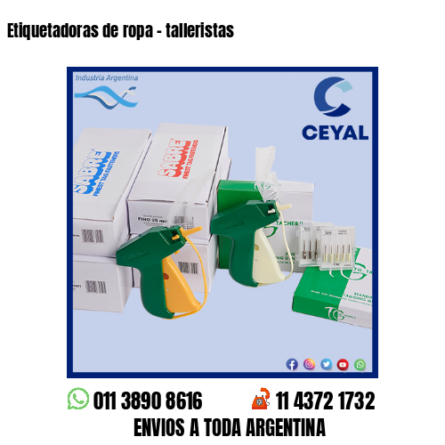 Etiquetadoras de ropa – talleristas