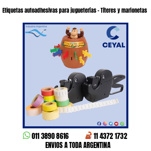 Etiquetas autoadhesivas para jugueterías – Títeres y marionetas