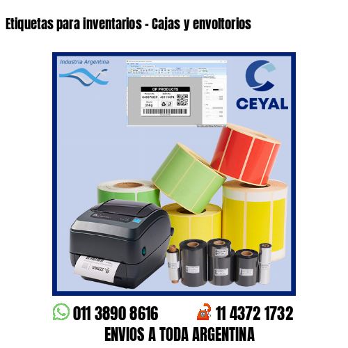 Etiquetas para inventarios – Cajas y envoltorios