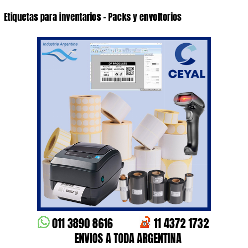 Etiquetas para inventarios – Packs y envoltorios