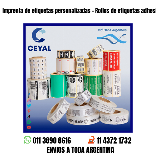 Imprenta de etiquetas personalizadas – Rollos de etiquetas adhesivas