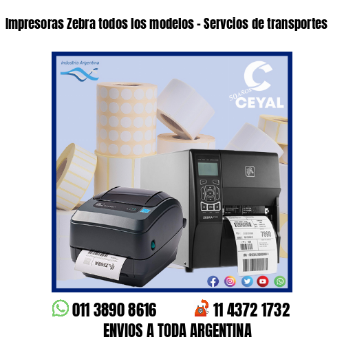 Impresoras Zebra todos los modelos – Servcios de transportes