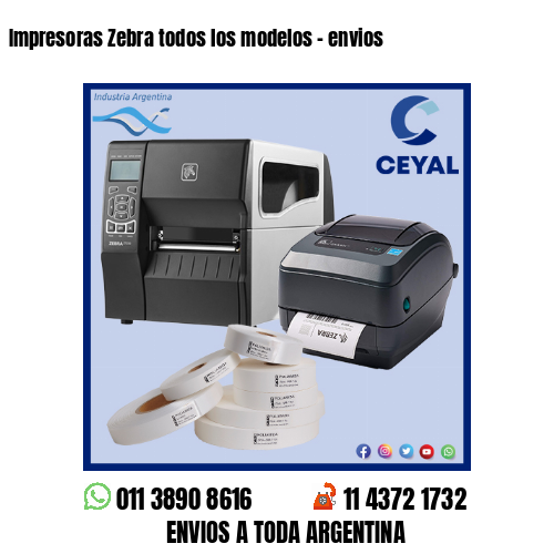 Impresoras Zebra todos los modelos – envios
