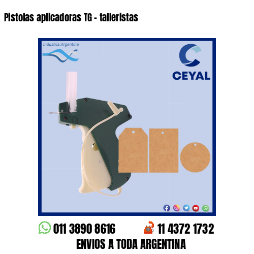 Pistolas aplicadoras TG – talleristas