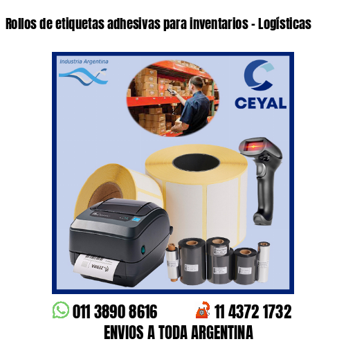 Rollos de etiquetas adhesivas para inventarios – Logísticas