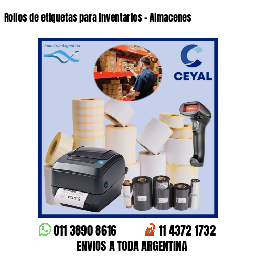 Rollos de etiquetas para inventarios – Almacenes