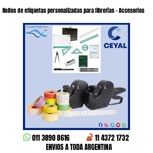 Rollos de etiquetas personalizadas para librerías – Accesorios