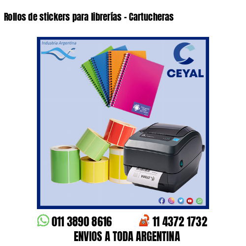 Rollos de stickers para librerías – Cartucheras