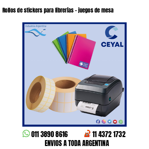 Rollos de stickers para librerías – juegos de mesa