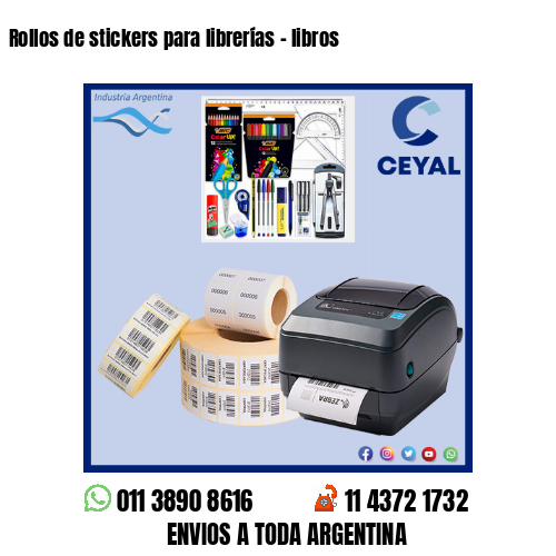 Rollos de stickers para librerías – libros