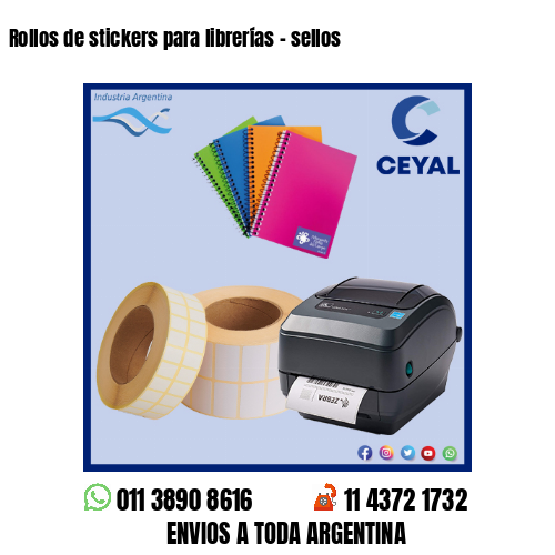 Rollos de stickers para librerías – sellos