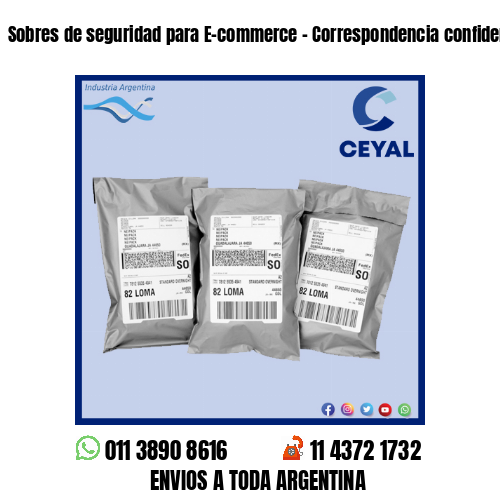 Sobres de seguridad para E-commerce – Correspondencia confidencial