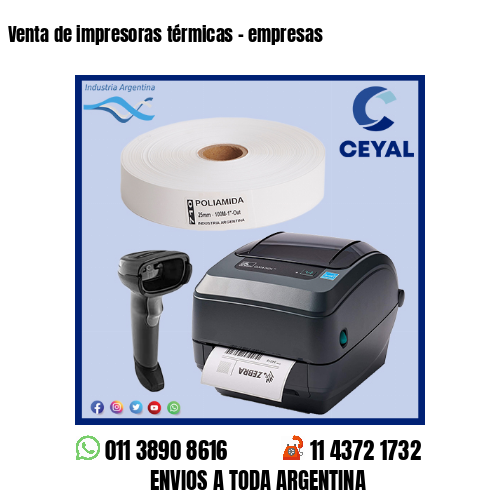 Venta de impresoras térmicas – empresas