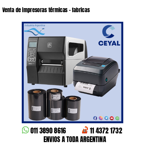 Venta de impresoras térmicas – fabricas