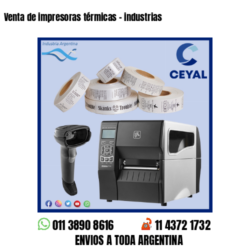 Venta de impresoras térmicas – industrias