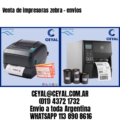 Venta de impresoras zebra – envios
