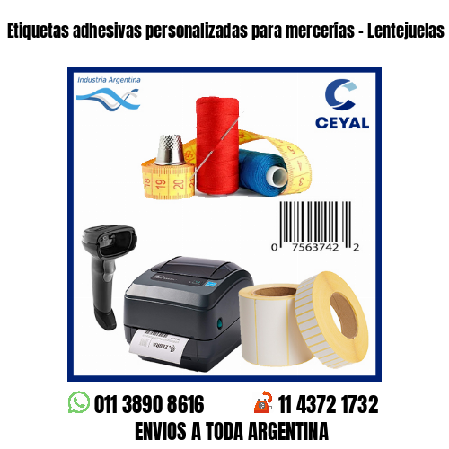 Etiquetas adhesivas personalizadas para mercerías – Lentejuelas