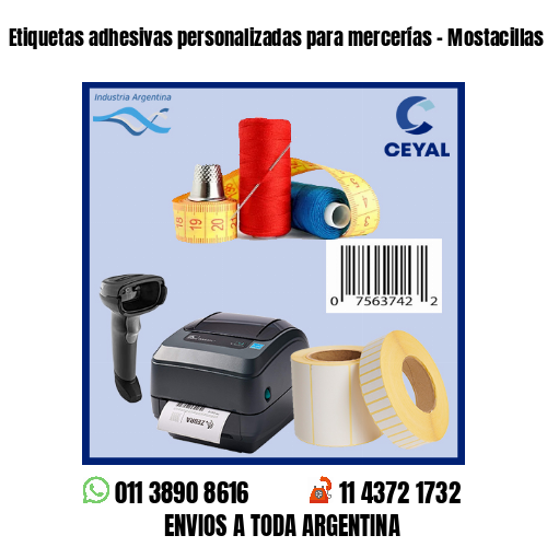 Etiquetas adhesivas personalizadas para mercerías – Mostacillas