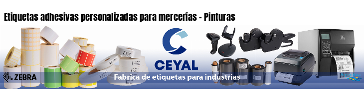 Etiquetas adhesivas personalizadas para mercerías - Pinturas
