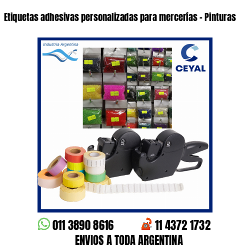 Etiquetas adhesivas personalizadas para mercerías – Pinturas