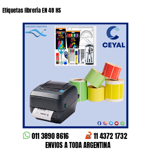 Etiquetas librería EN 48 HS