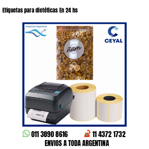 Etiquetas para dietéticas En 24 hs