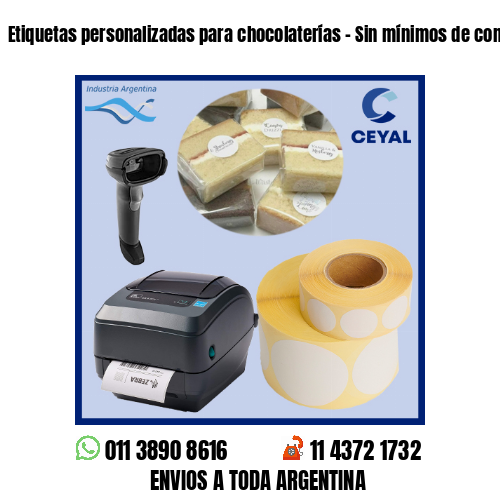 Etiquetas personalizadas para chocolaterías – Sin mínimos de compra!