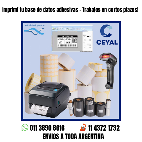 Imprimí tu base de datos adhesivas – Trabajos en cortos plazos!