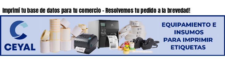 Imprimí tu base de datos para tu comercio - Resolvemos tu pedido a la brevedad!